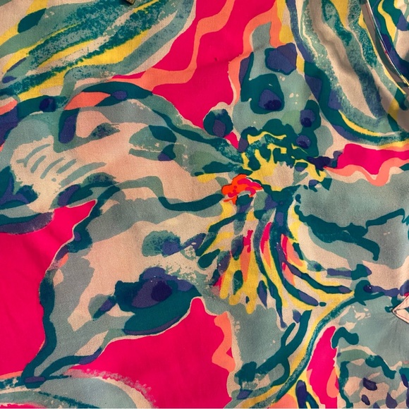 Lilly Pulitzer Willa Top in Magenta Hottie EUC - Picture 4 of 6